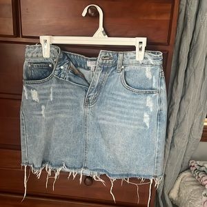 Tobi Denim Mini Skirt